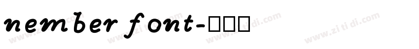 nember font字体转换
